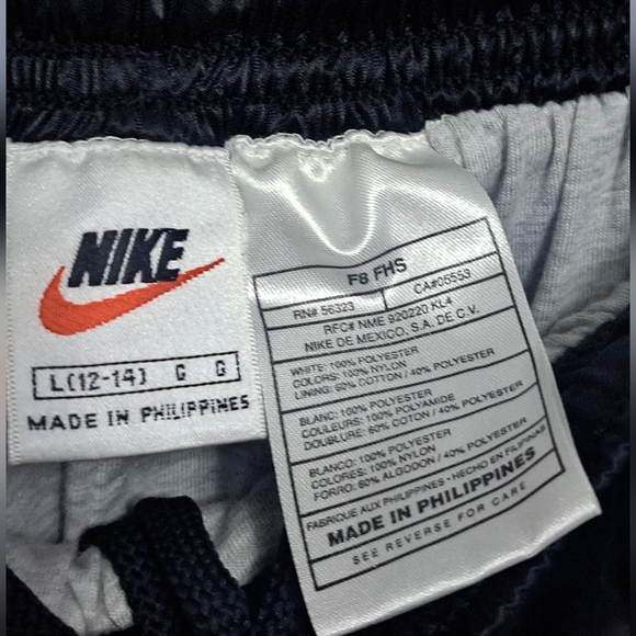 Vintage 90’s NIKE SPORTSWEAR Embroidered Lightweight Zip Up Hooded Jacket Set LG - Picture 9 of 9